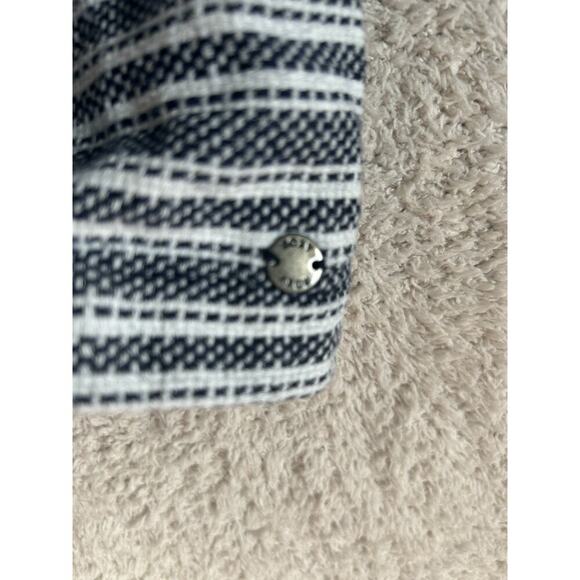 Roxy Women’s Light Weight Hoodie Sz M Navy/ White Striped Casual Beach Vaca - Picture 2 of 6